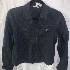 Eileen Fisher linen button up jacket